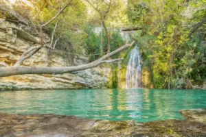Adonis Waterfalls near Koili village in Paphos Cyprus